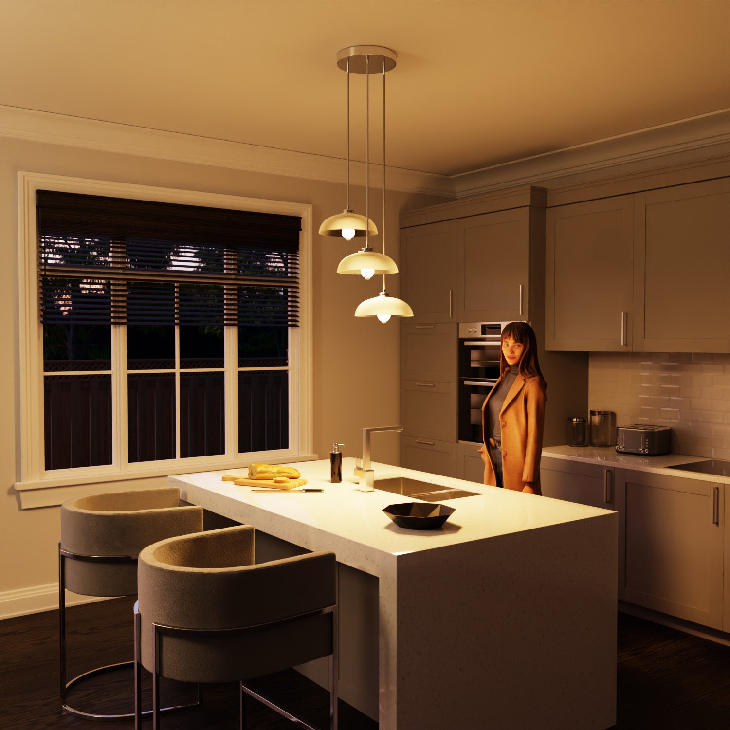 60W Equivalent Warm White (3000K) A19 Motion Sensor Non-Dimmable