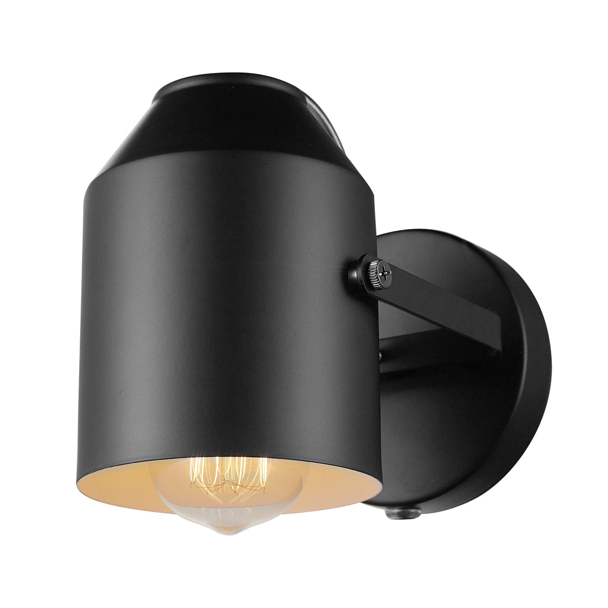 Greyson Matte Black Plug-In/Hardwire Wall Sconce – Globe Electric
